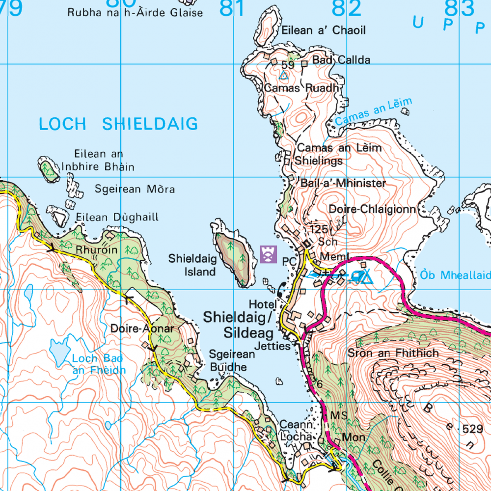 OS24 Raasay Appelcross Loch Torridon